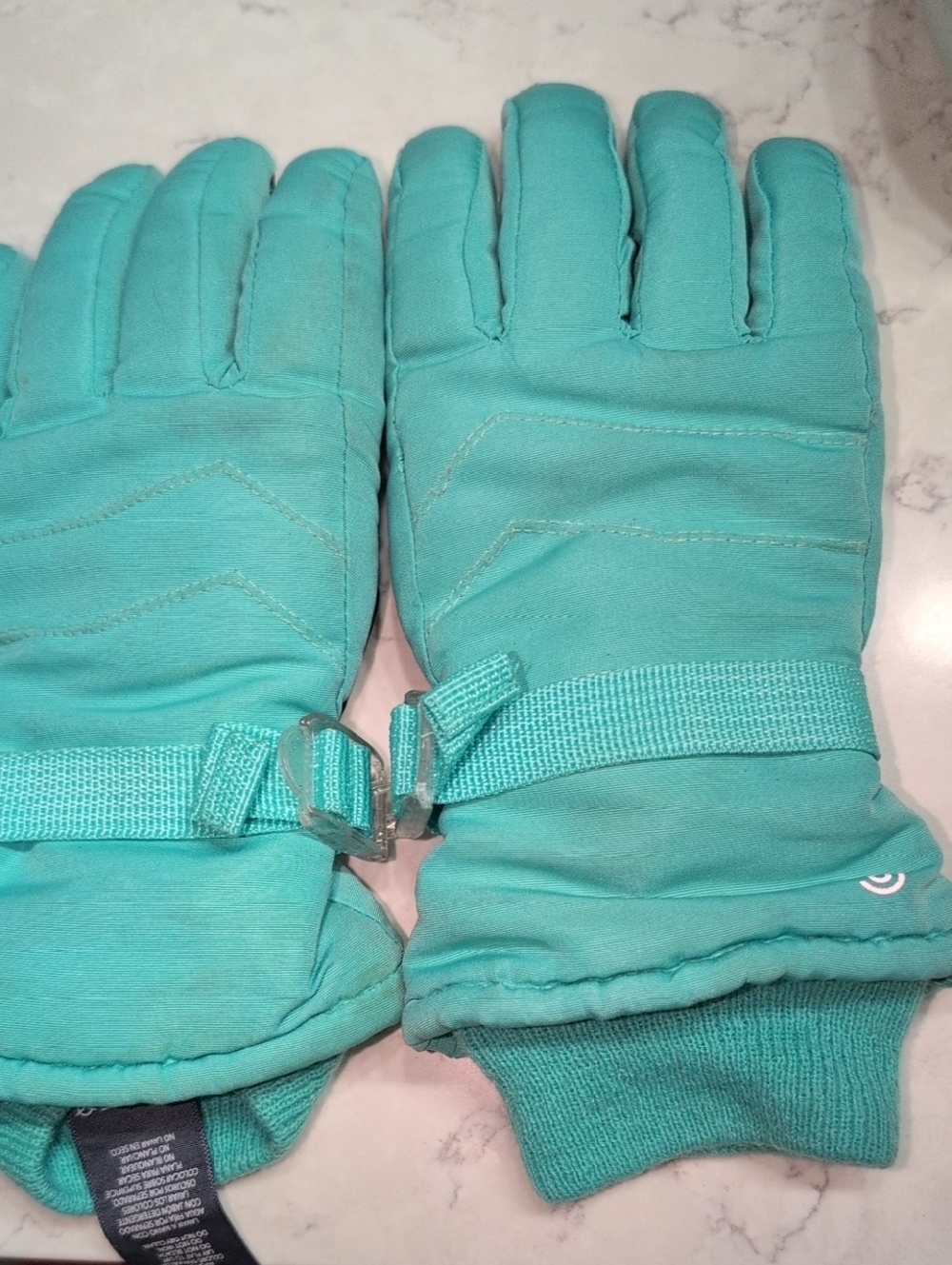 Turquoise Winter  Ski Gloves